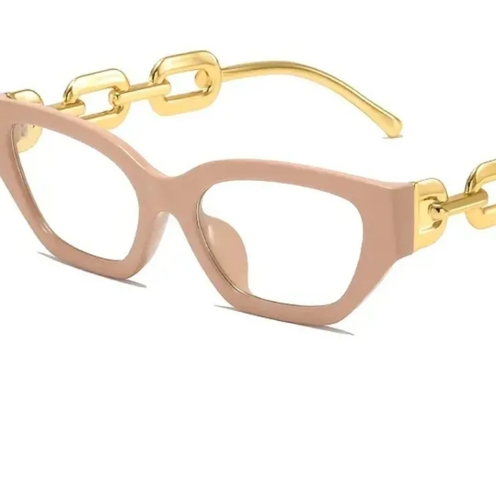 NEW CAT EYE FRAME CLEAR COLOR LENSE GLASSES